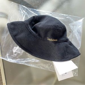 WE11DONE Big Brim Knit Cotton Bucket Hat